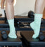 Aqua Green Crew Socks