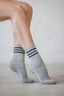 Grey & Black Crew Grip socks