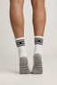 Vintage Cream Crew Grip socks - Black