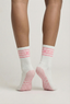 Vintage White & Pink Crew Grip socks