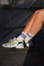Vintage Cream Crew Grip socks - Blue