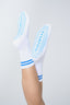 White & Blue Unisex Crew Grip socks - Double line