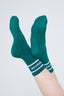 Green & White - Unisex Crew Grip socks