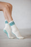 Vintage Cream Crew Grip socks - Green