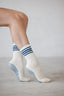 Vintage Cream Crew Grip socks - Navy Blue