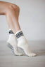 Vintage Cream Crew Grip socks - Black