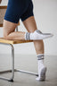 White & Black Crew Grip socks