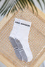 White Crew Grip socks