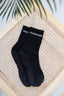 Black Crew Grip socks