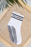 White & Black Crew Grip socks