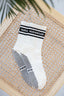 Vintage Cream Crew Grip socks - Black