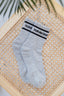 Grey & Black Crew Grip socks